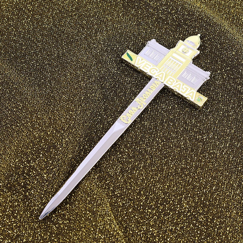 Рекламный античный латунный