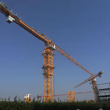 Brand Used Tower Crane 8ton Topless Tower Crane 6515-8 65m Boom Length Topless Tower Crane Chinese