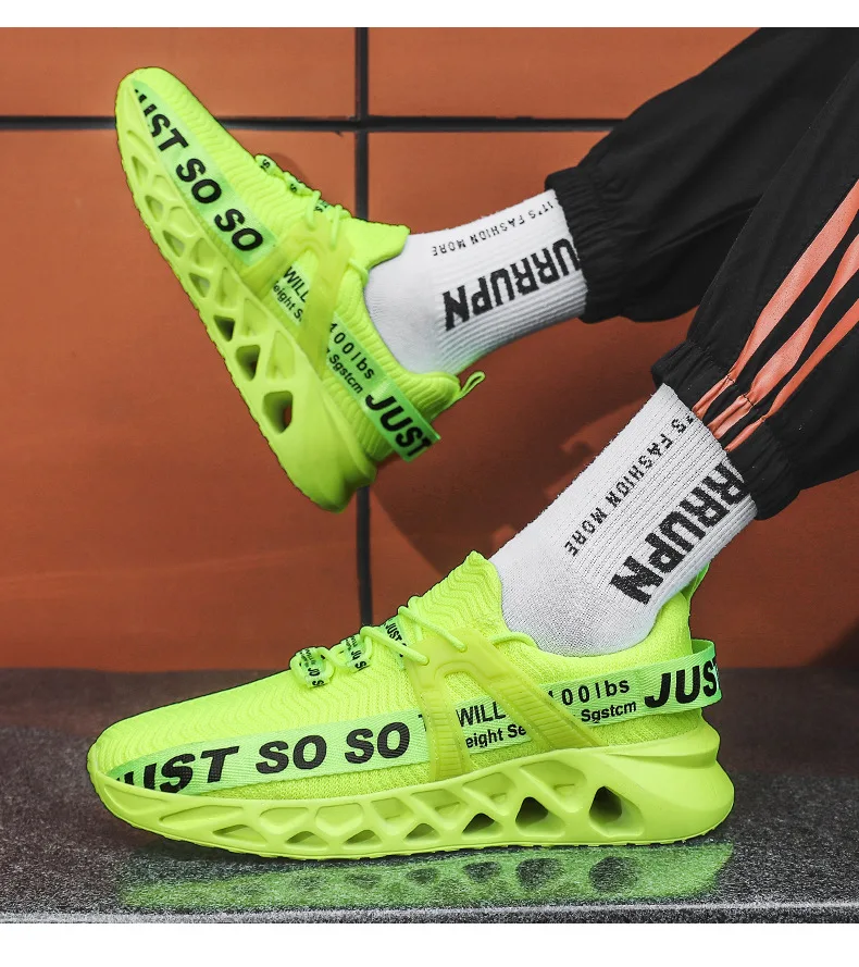 Кроссовки мужские летающие, плетеные дышащие, Повседневная Молодежная обувь для бега, для пар, большие размеры 48