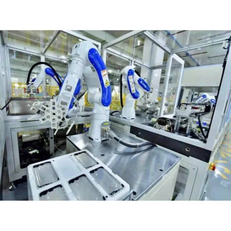 Industrial Robotic Arm YASKAWA GP50 Automatic Manipulator With Schunk Gripper High Wrist Ratings for Better Handling