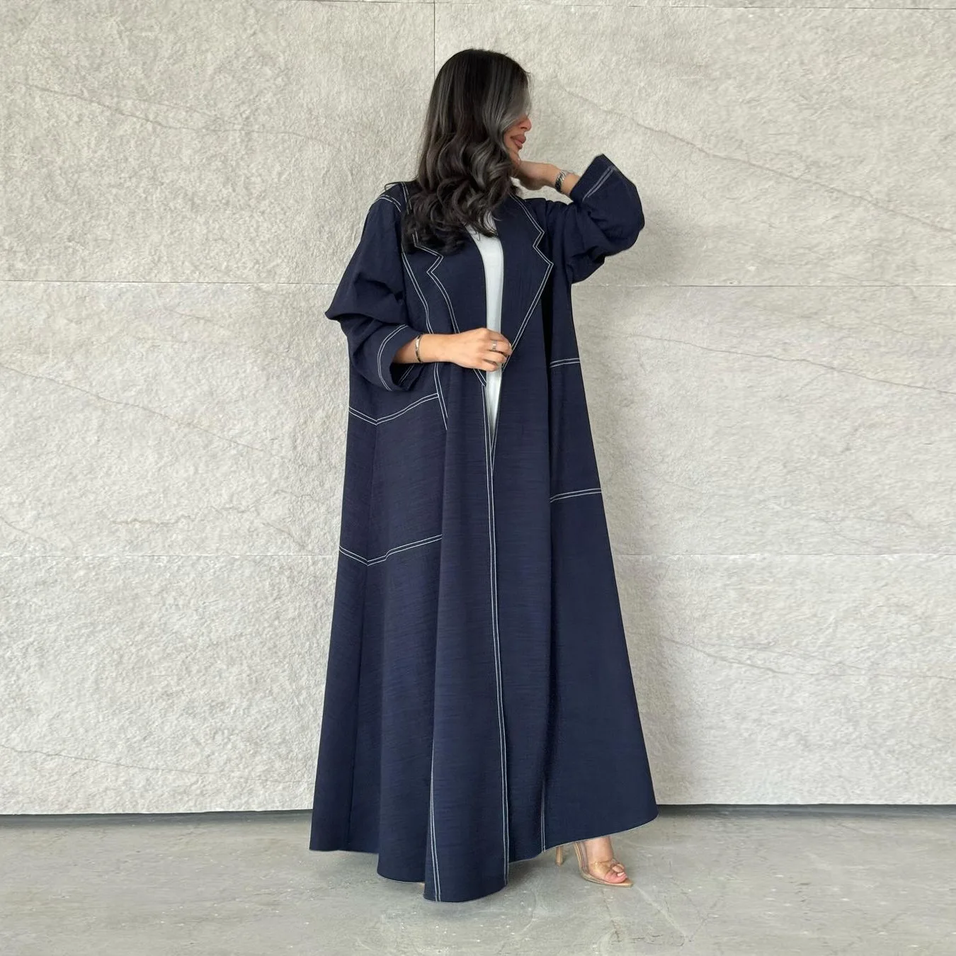 Latest New Design Women Open Abaya Design Saudi Arabia Robes Coat Style  Jean Abaya Casual Simple Dubai Fashion 2025