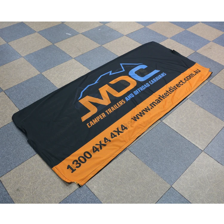 Barricade Barrier Cover Customized Printing Crowd Control Banner Mesh PVC Vinyl Fence Barrier Cover