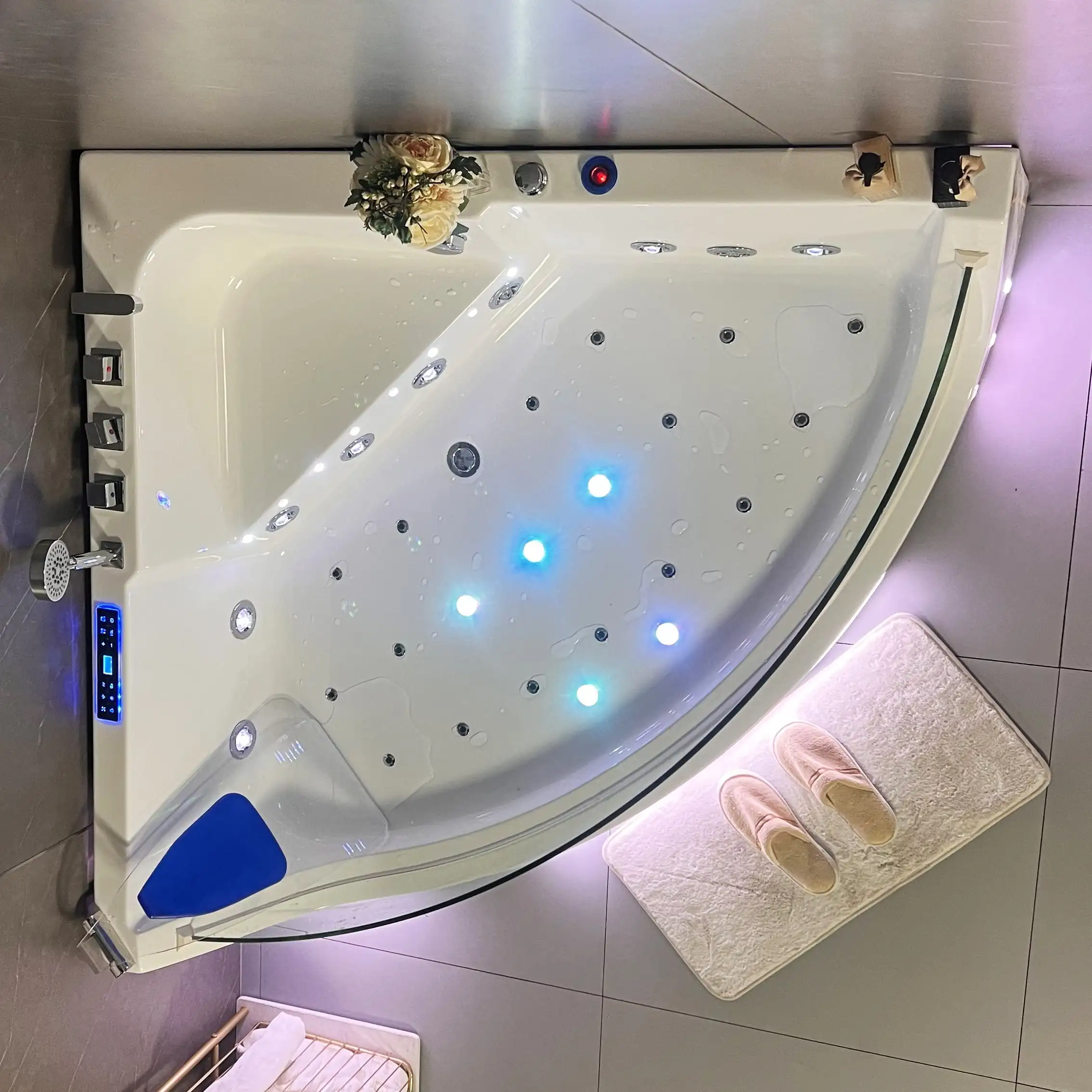 Deep Soaking Drop In Home Massage Bathtub Whirlpool With Jakuzi