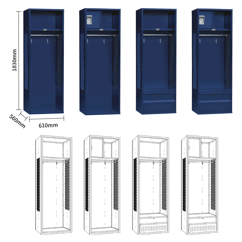 Luoyang Open Front Style Baseball Football Basketball Cabinet Furniture Metal Room Furniture Steel Locker Shelf Sports Lockers
