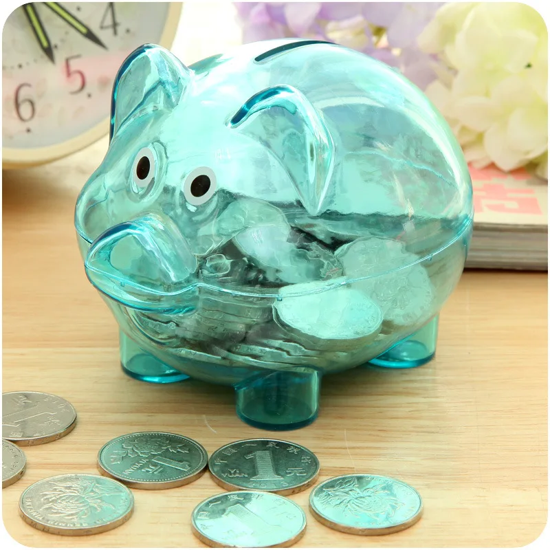 Walmart Factory Customized Coin Piggy Bank,removable Bottom Plug for Coin Retrieval