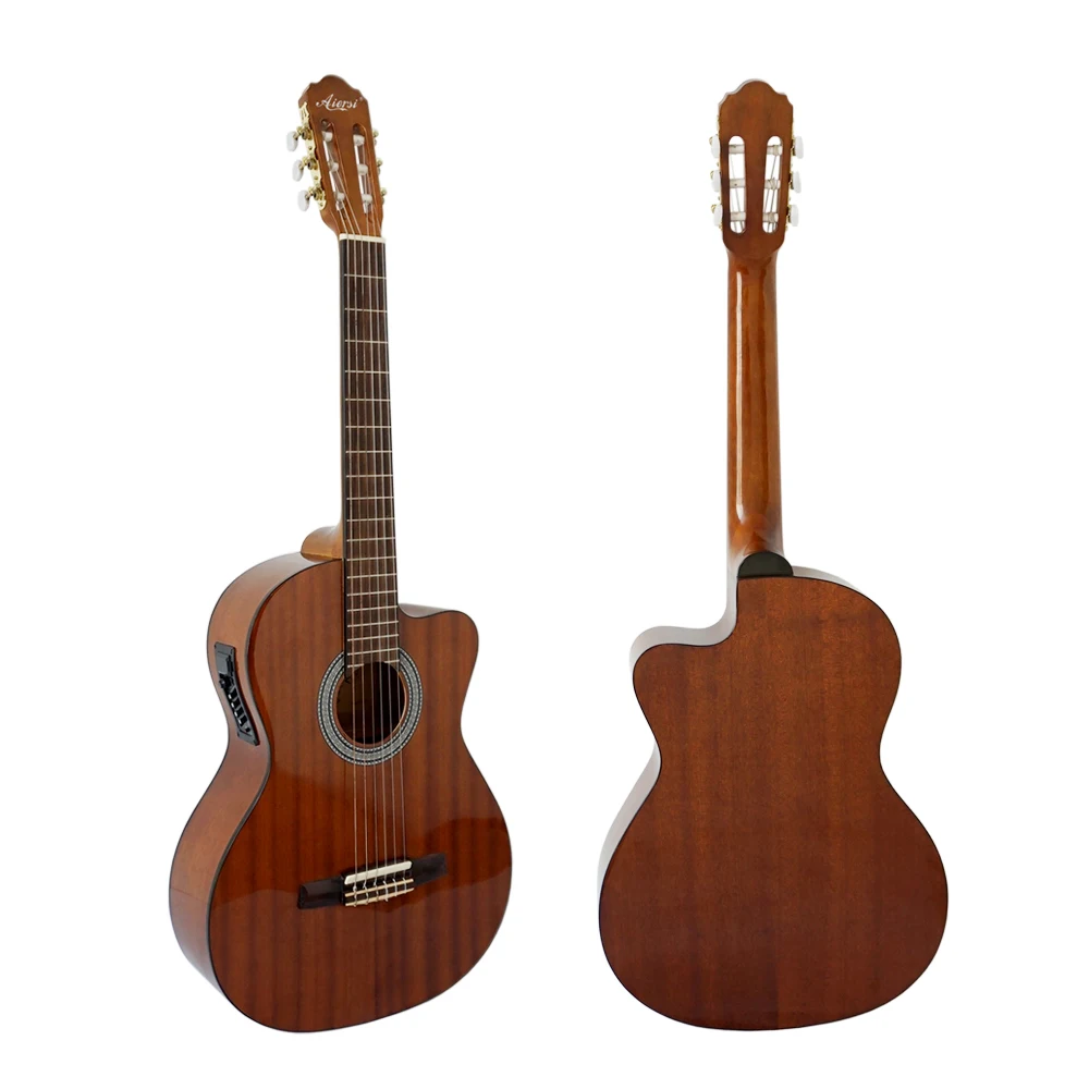 Chinese Aiersi Brand Hot Selling Cutaway Promotion Price Natural Color  Electric Classical Guitar - Buy Chinese Aiersi Brand Hot Selling Cutaway  Promotion Price Natural Color Electric Classical