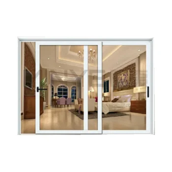 Hot sale metal frame triple glass aluminum profile fire rated glass rustproof inner opening building doors for houses exterior