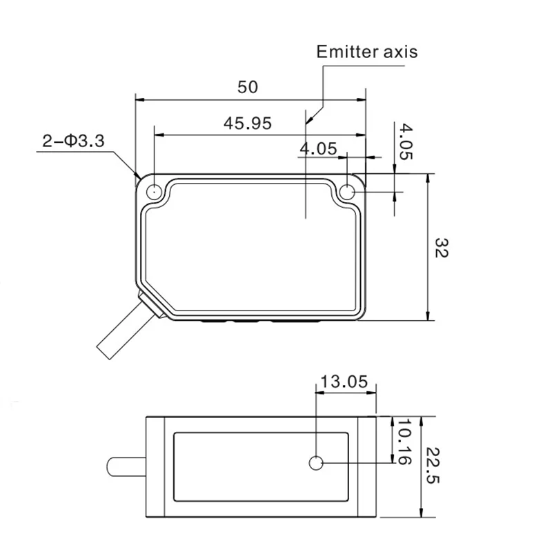 High Precision 10um Triangulation Displacement Sensor Linear and Angular Position Measurement