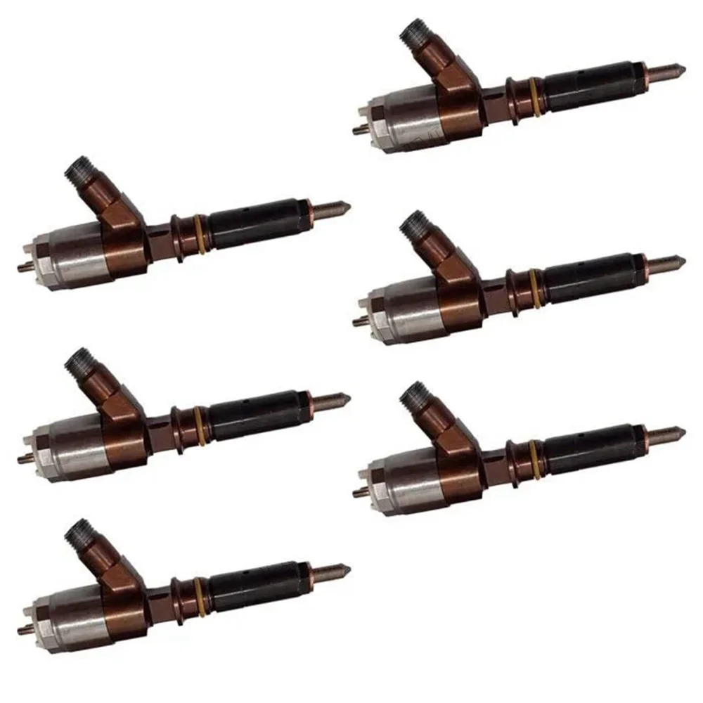 6 PCS Fuel Injector 276-8290 293-9590 for Caterpillar CAT Engine C6.6 Loader 938H 963D 3