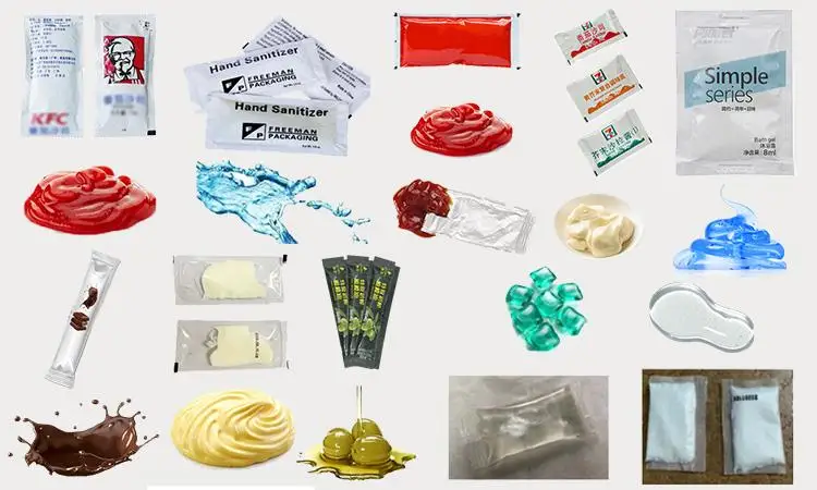 Irregular Shape Small Sample Sachet Packing Machine Liquid Cream Lotion Cosmetic Oil Machine Packing Machine