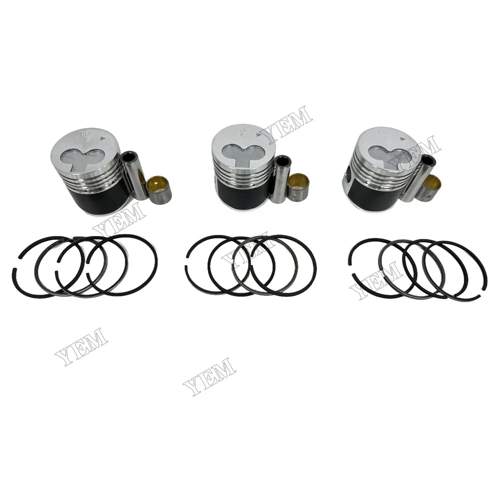 Piston Kit Fit for Mitsubishi K3B Machinery Engine Parts