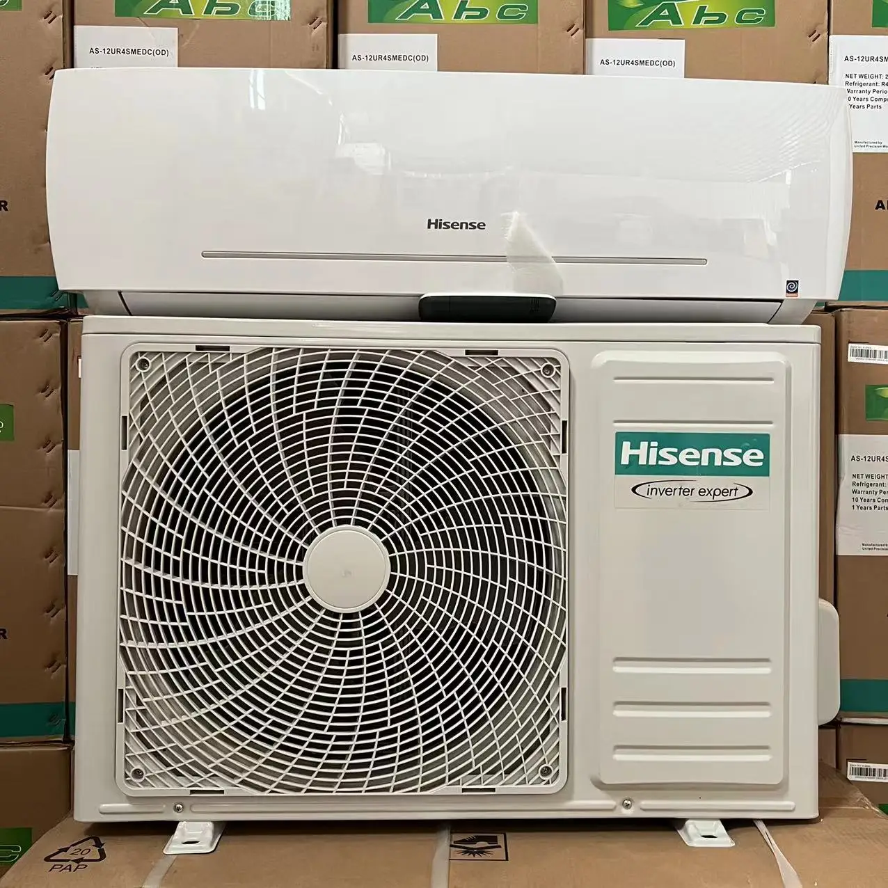 ハイセンス 低消費電力（高風量12000BTU）1.5馬力 スプリットエアコン 