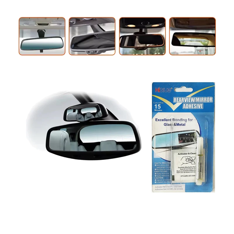 Rearview Mirror Adhesive Kit Professional Strength Quality Repairs In