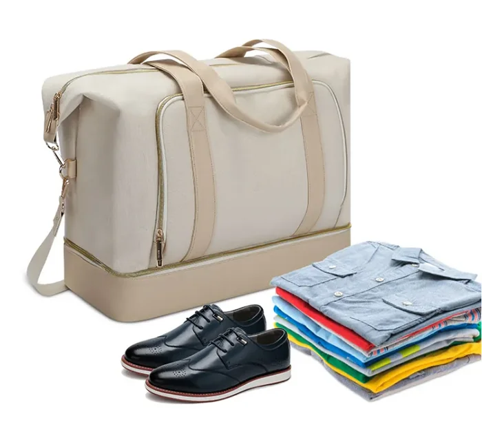 Factory Oem Luxury Designer Travel Weekend Duffel Bag Waterproof Custom Polyester Overnight Bag