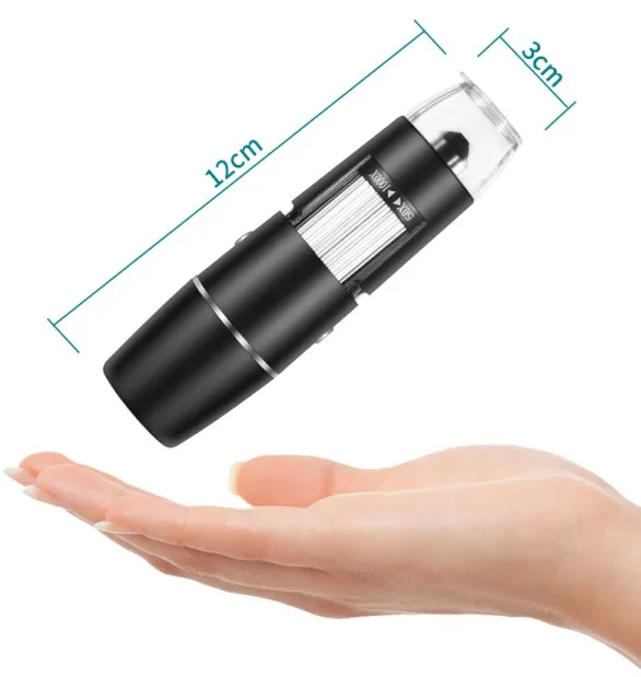 1000X WiFi Digital Microscope for iPhone Android Phone and Tablet Wellwin Wireless Handheld Mini Digital Microscope Camera