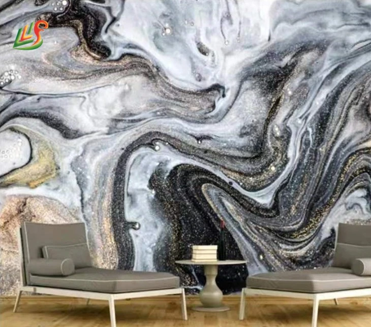 Open Book High Glossy Double UV PVC Wall Board Interior Marble Alternative