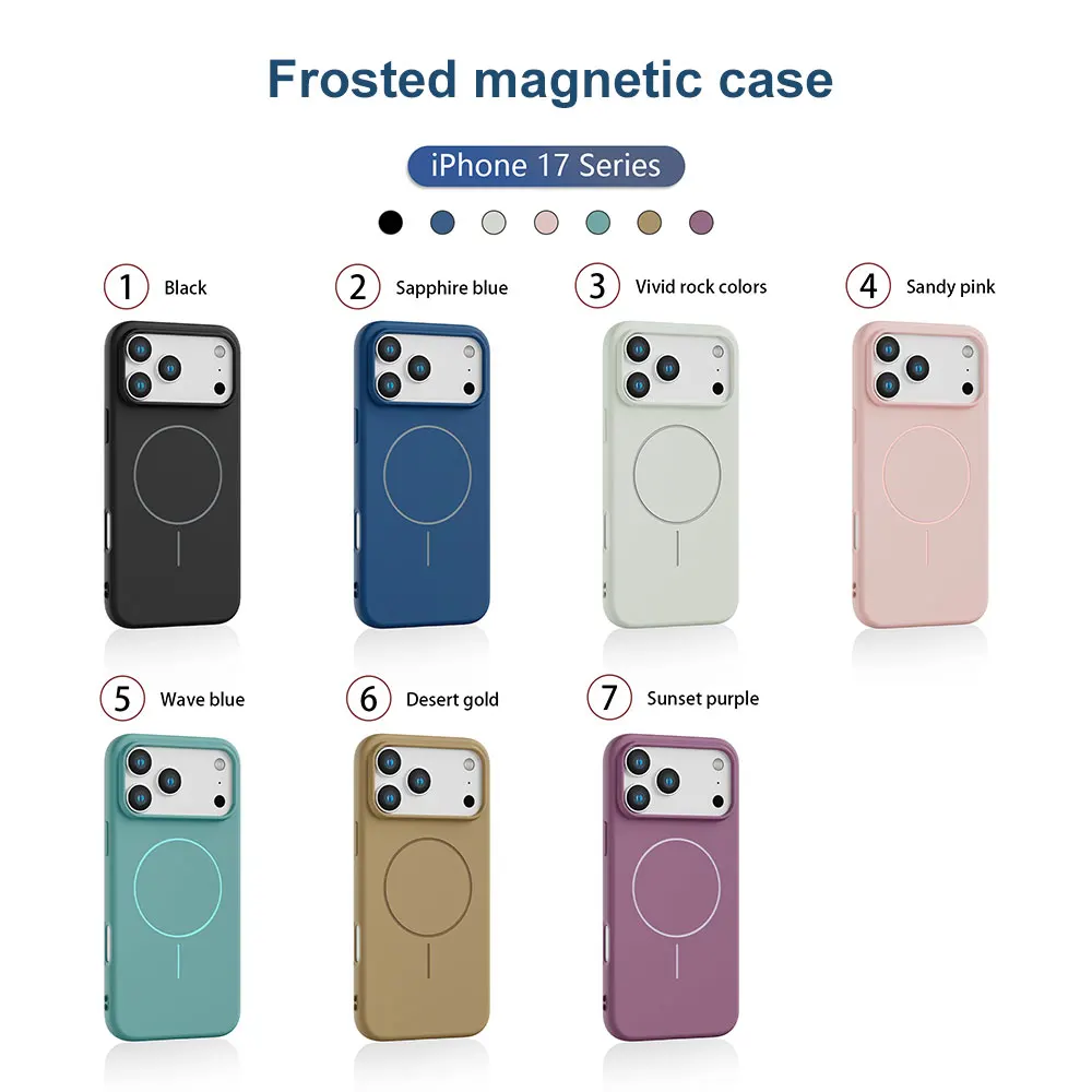 product laudtec luxury tpu back case design phone protector wireless charging skin feel for iphone 17 pro max mobile phone cases-2