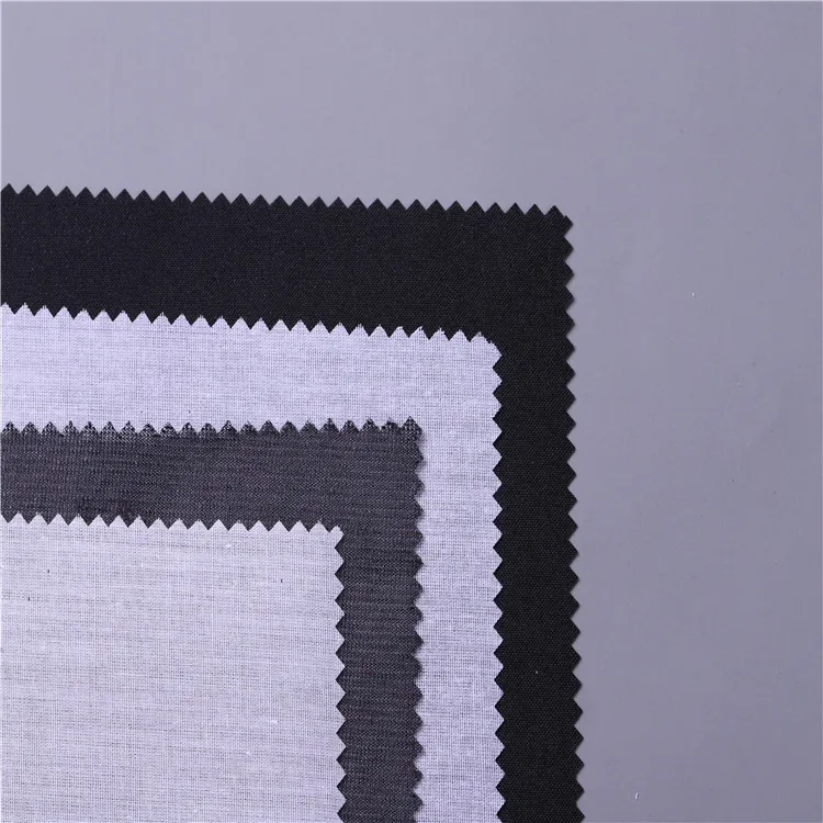 Collar Interlining  HDPE Coating Shirt Fusing Woven Interlining