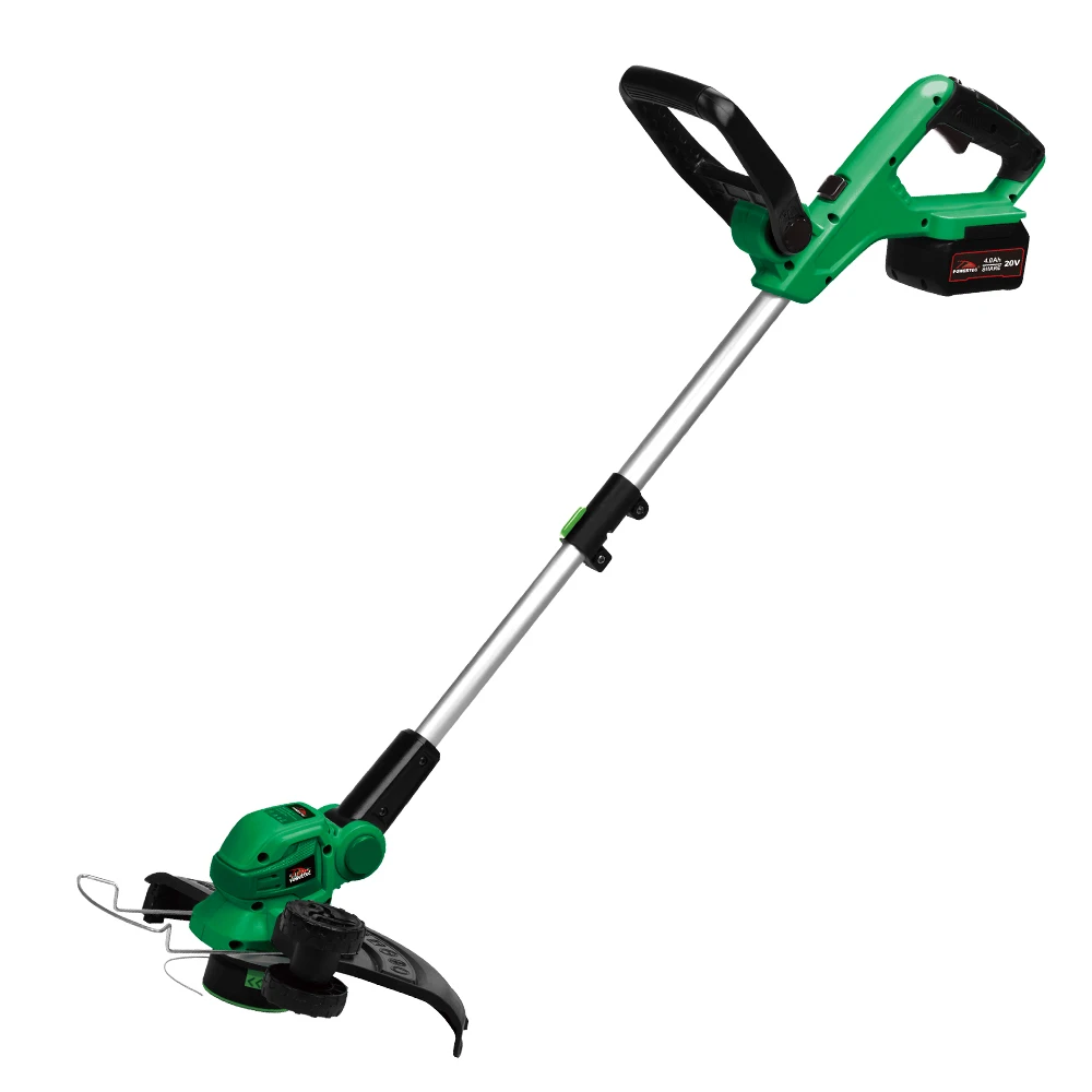 Powertec Garden Tool 20v Plastic Blade Electric Brush Cutter Cordless