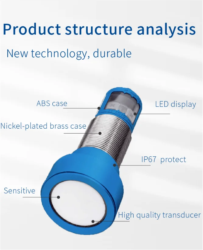 Digital ultrasonic UM30-213111 M12 5-pin pnp/NPN proximity switch ultrasonic liquid level/water level sensor 1-8 meters supplier