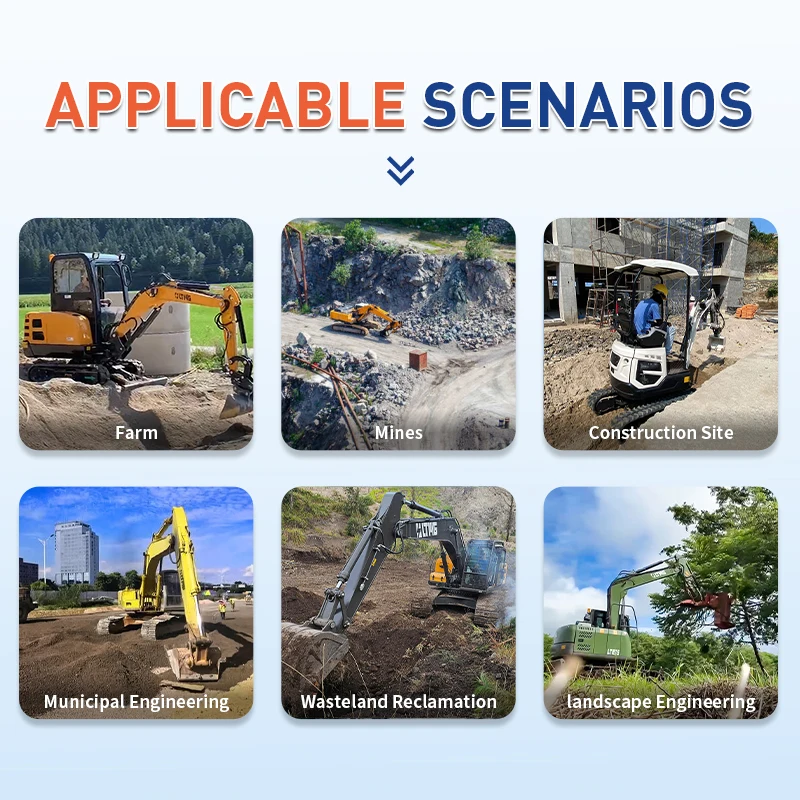 Mini Excavator 3.5 Ton 2 Ton 1 Ton EPA Kubota Engine New Crawler Digger Small Excavators for Sale Machine Prices