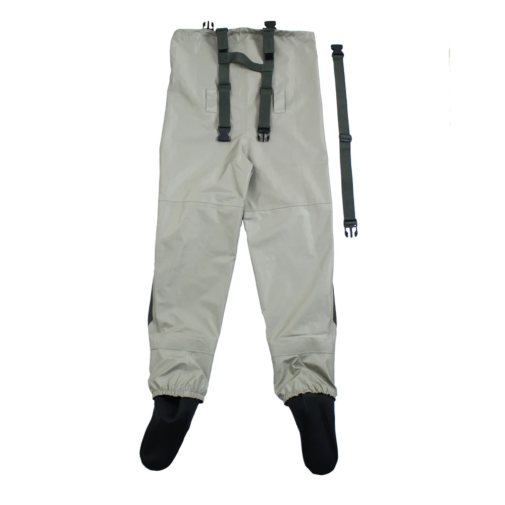 Fly Fishing Breathable Chest Waders Rafting Wear Waterproof Wader Trousers Hunting Wading Pants Overalls With Stocking Foot