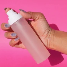 Empty 100ml Frosted Clear Matte Finish Makeup Cosmetic Setting Spray Bottles Facial Fine Mist Setting Spray Toner Bottle