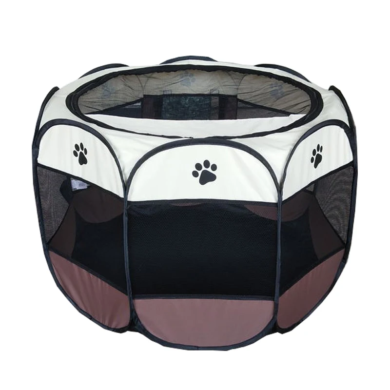 Sample Available Waterproof Outdoor Usage Octagonal Puppy House Fabric Pet Playpen with door