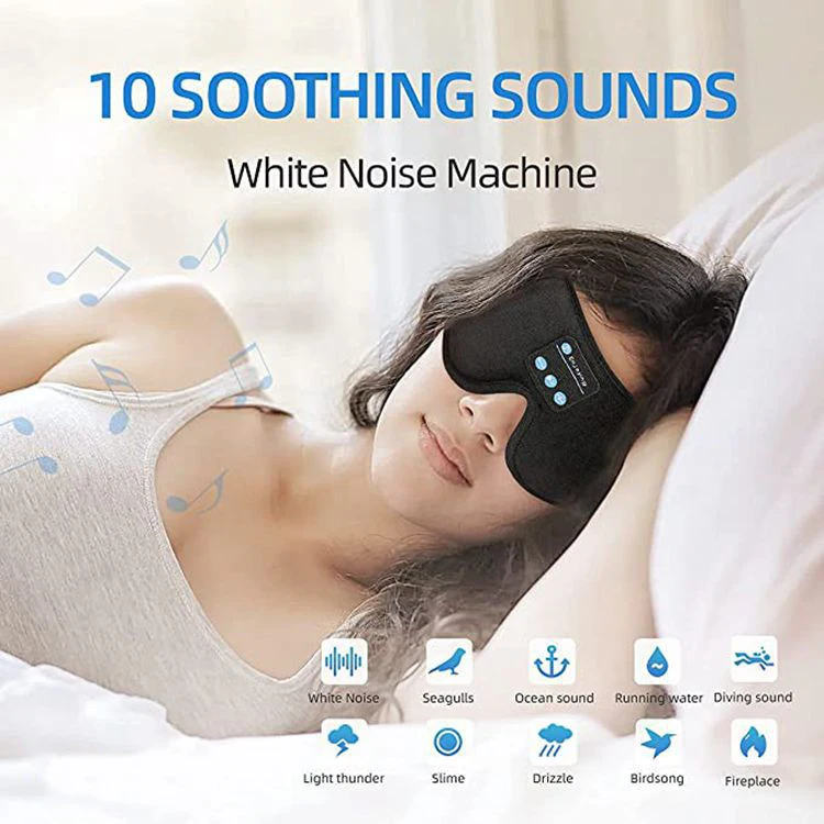 Sleep Mask Headphones Wireless Bluetooth 5.0 Eye Mask For Sleeping Side