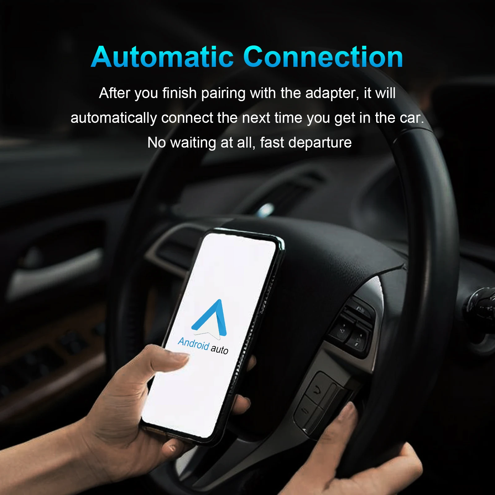 For OEM Factory Wired Android Auto Car Models Plug and Play to Wireless Android Auto Adapter Wireless Android Auto Dongle