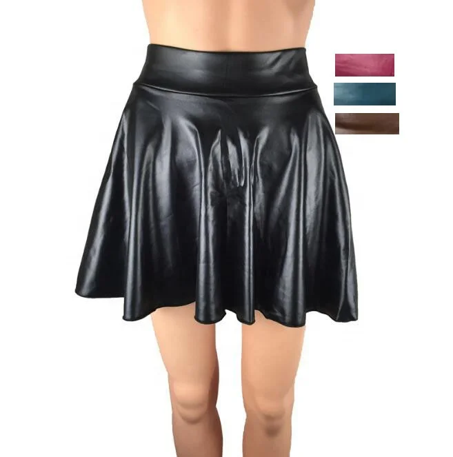 Ecowalson Women's Casual Fashion Flared Pleated A-line Circle Skater Skirt  Pvc Skirts - Buy Pvc Pleated Skirt,Flared Swing Skirt,Fashion Skirt Product  on Alibaba.com