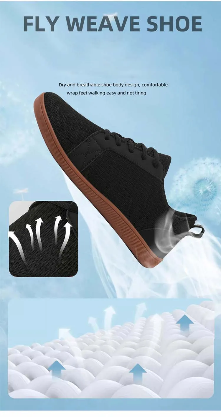 Uway Women's White Barefoot Sneakers - Wide Toe Box Protection
