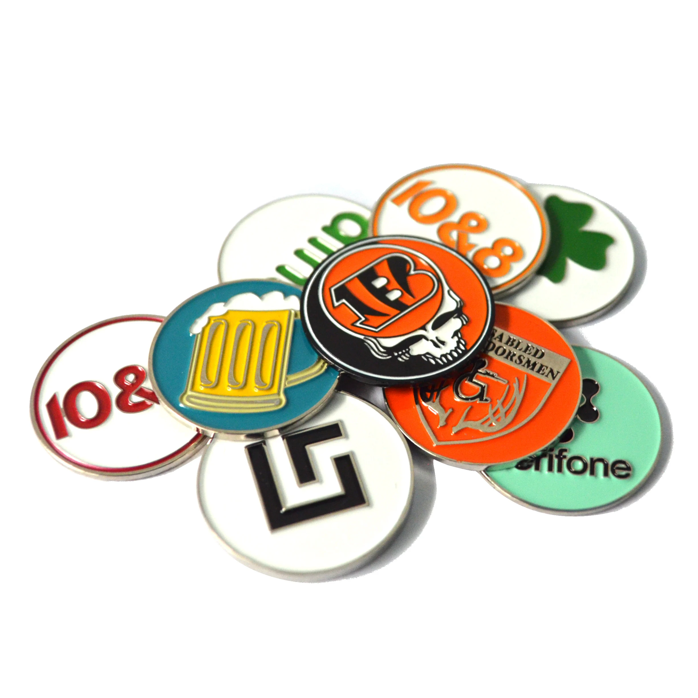 Wholesale Custom Golf Ball Marker Miniature Enamel Balls