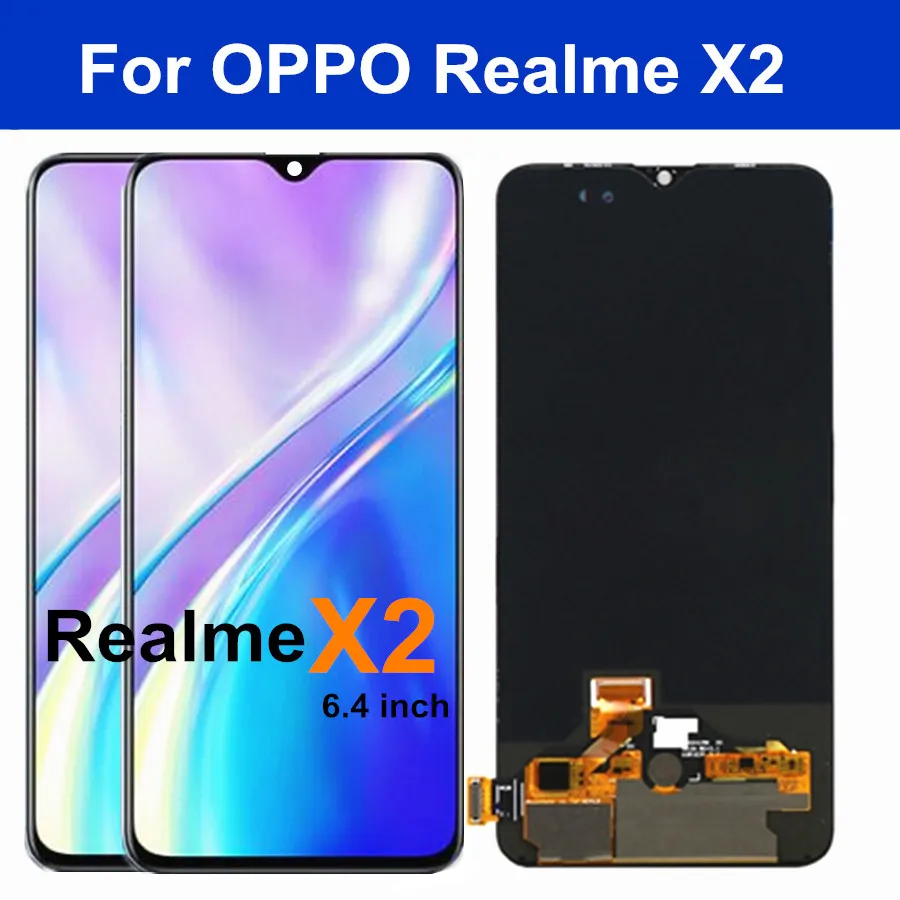 Cell Mobile Phone LCD pantallas de celulares Digitizer Assembly Touch and LCD Screen Foroppo Realme X2 LCD display