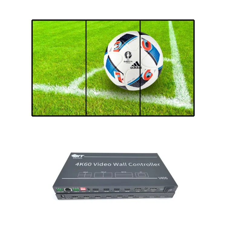 Display Rotation 90 degrees for trade shows 4×1 3×1 5×1 video wall controller