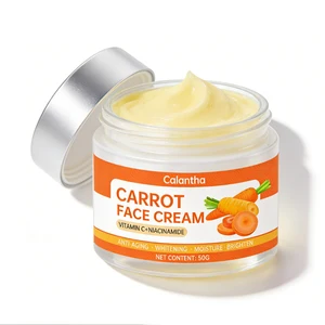 Calantha Carrot Whitening Lightening  Cream 50g Vegan Moisturizer with Anti-Aging & Firming Benefits
