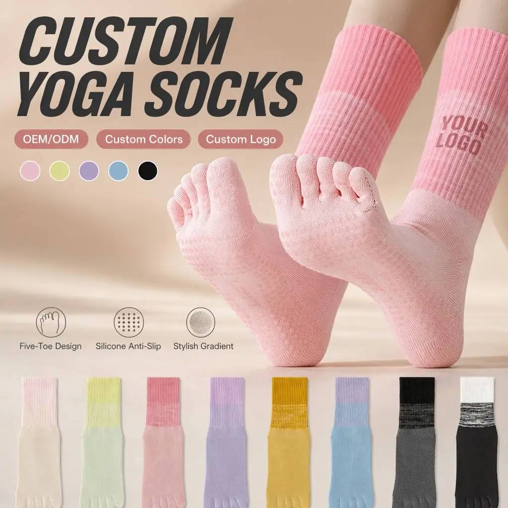 Custom Five-Toe Pilates Socks view 2