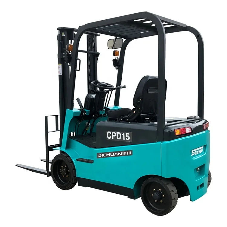 Small Hydraulic Full 4 Wheel Lithium Battery Powered 1.5 Tons 2 Tons 3 Tons Electric Forklift Price For Sale