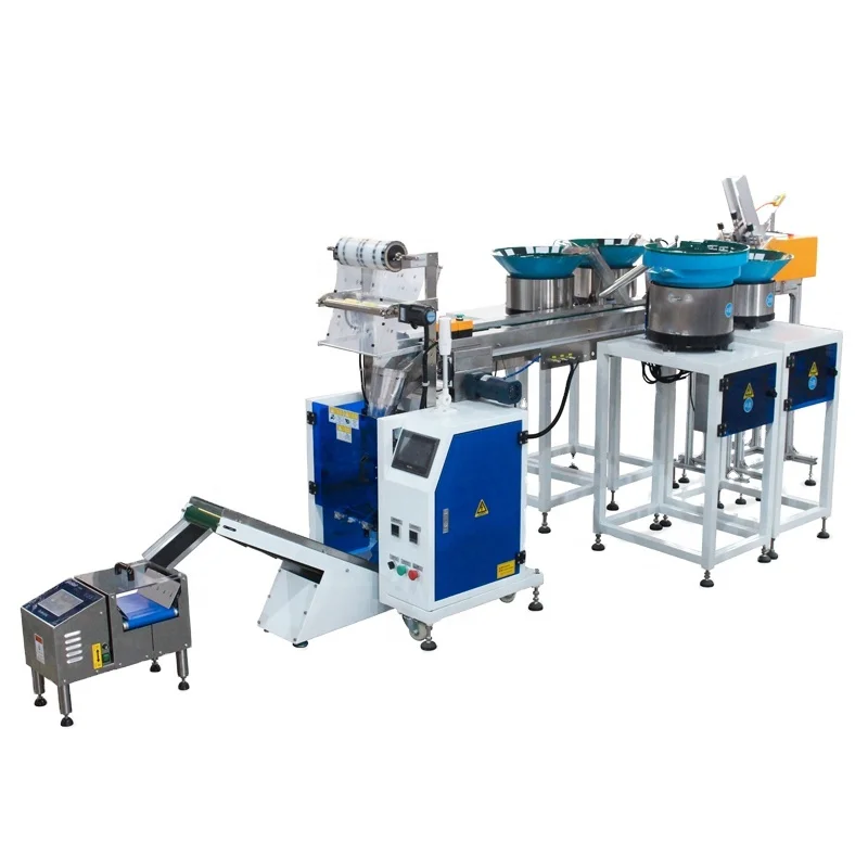Plastic Hardware Nut Industrial Packing Machine With 4 Sides Sealing