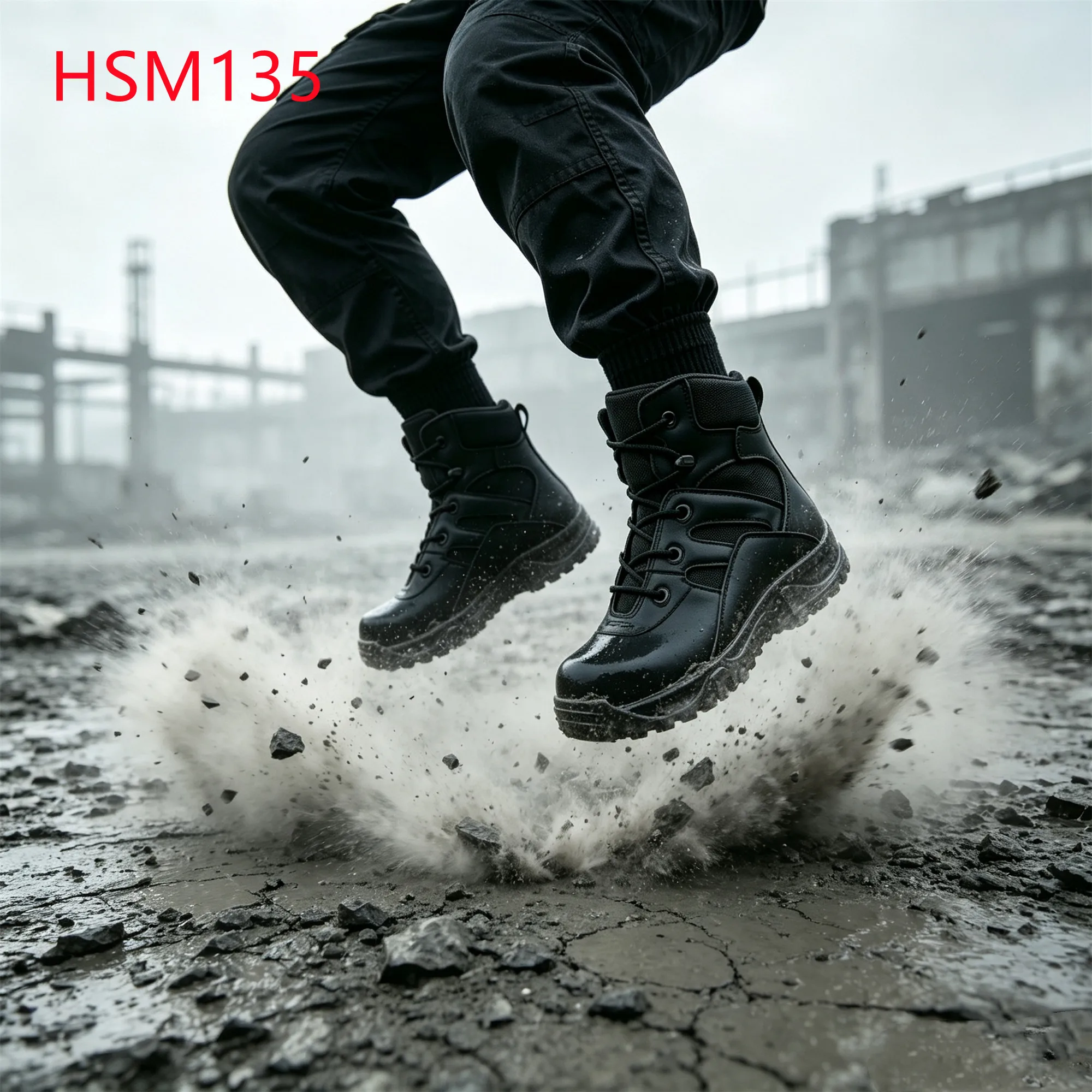 LXG,glacier Training Hua Singh 6'' Security Duty Boots with Speed Hook Steppe Exploration Debris Resistant Combat Boots HSM135