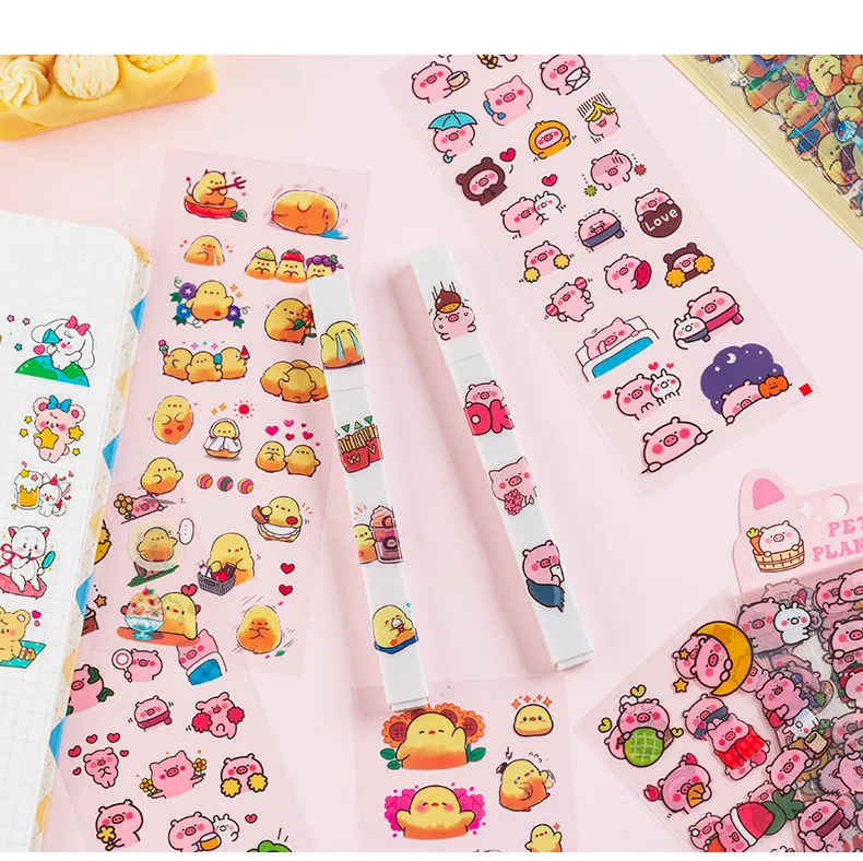 New Arrivals Papeleria Cartoon Stickers Cute Children's Sticker Kawaii ...