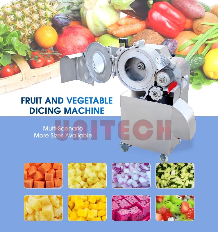 industrial fruits vegetables dicer machine/hot melon