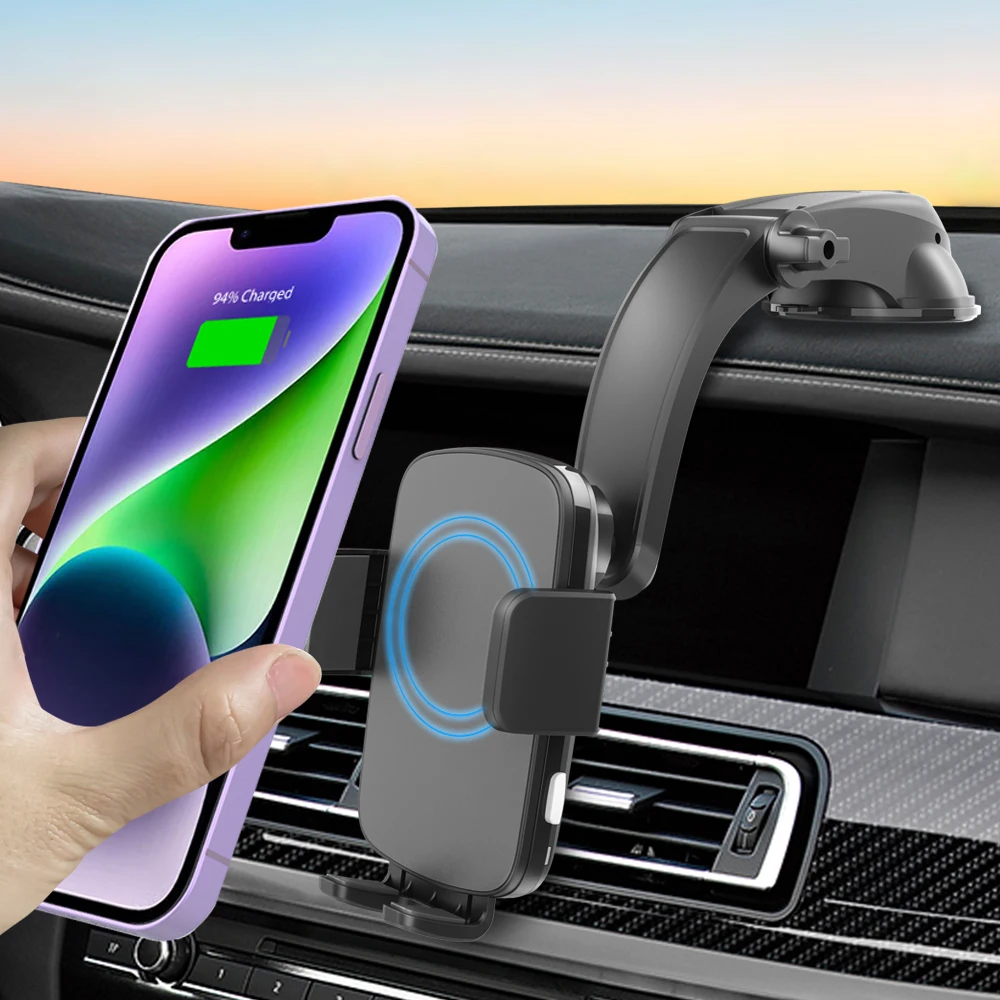 15w Qi2 Fast Wireless Charging Car Phone Holder Wireless Charger