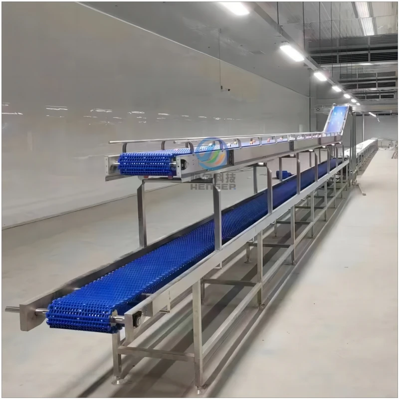 Full Compact Set Automatic Meat Beef Cut Process Poultry Broiler Chicken Slaughter System Belt Conveyor for Plant Slaughterhouse