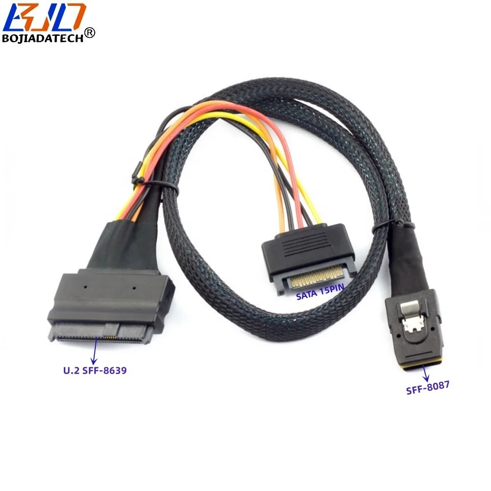 Mini SAS SFF-8087 to SFF-8639 Adapter Fast Data Transfer