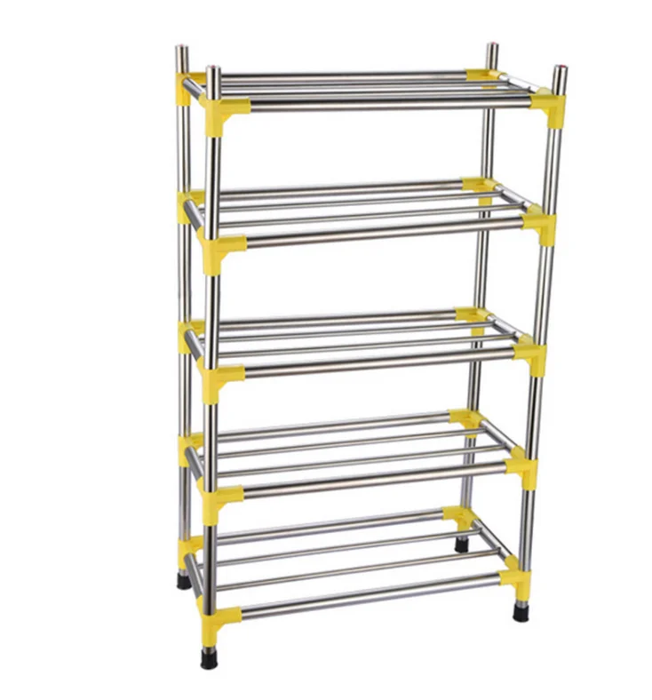 Многофункциональная комбинированная стойка для обуви из нержавеющей стали оптом