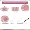 Klein muyu-ensemble 18 pièces pour 4 personnes avec marmite à soupe-coffret cadeau