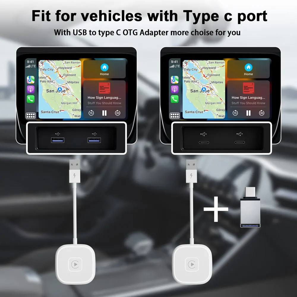 Carplay Ai Box Dongle For Apple Iphone 15 14 13 12 11 Plus Pro Max Wireless Adapter Portable Universal Wired To Zjq06 Laudtec details