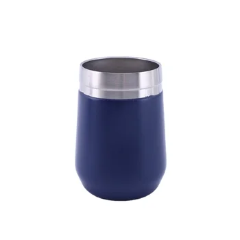 High Quality 304 Double Layer Egg Shell Cup U Shaped 12 Oz Stainless Steel Vacuum Insulated Water Bottle Custom Logo