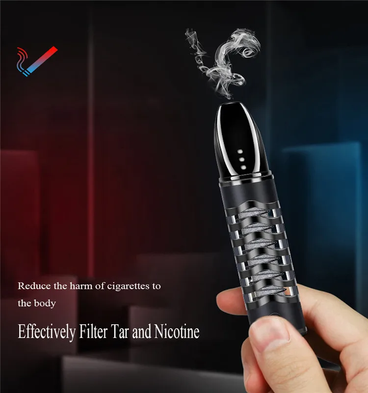 Lazy Cigarette Holder Does Not Drop Cigarette Ash Car Indoor Smoking Artifact with a Rechargeable Lighter One Individual Environ